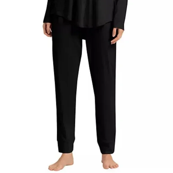 NWT HANRO Pure Essence Soft Cotton Pajama Pull-On Pants Joggers M 10-12 - Picture 2 of 10